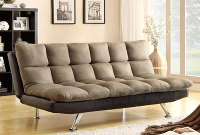 Sundown Pebble Adjustable Futon - Katy Furniture