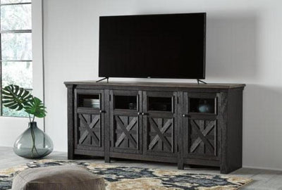 Tyler Creek 74" TV Stand - Katy Furniture